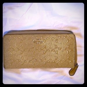 Beige Coach Wallet